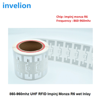Étiquette RFID UHF imprimable avec puce de chronométrage Impinj Monza R6, haute sensibilité, longue portée 5-10m pour système de chronométrage de course, cyclisme, trail running