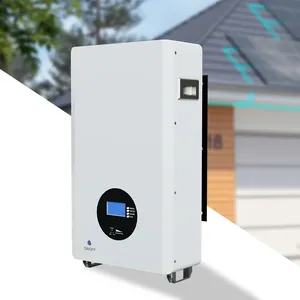 51.2V 300ah kapalı ızgara güneş sistemi 10kw 15kw 20kw 5kw ev güneş yüksek gerilim hibrid invertör duvara monte enerji