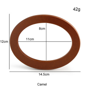 <span class=keywords><strong>Borsa</strong></span> a rete per vino rosso fai da te, tessuta a mano, a forma di manubrio, con manico in legno massello, colore unico, con anello in legno per appendere, resistente - Product Image 2