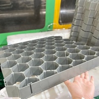 Grille de renforcement de sol solide, grille de pavage perméable robuste pour la stabilisation des allées en gravier, accès pour véhicules lourds