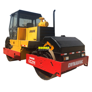 Used DYNAPAC CC211 Double Drum Road Roller Vibratory Road Roller High Quality and High Working Efficiency Is for Sale - Product Image 1