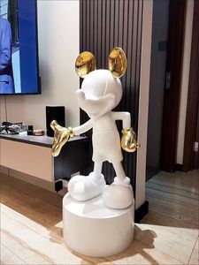 Placcato Mickey artigianato cartone animato <span class=keywords><strong>topolino</strong></span> decorazione scultura per soggiorno portico TV cabinet desktop - Product Image 2