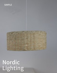Jiaxiang Simple Nordic <strong>Lighting</strong> Hand Woven <strong>Paper</strong> Rope Lampshade Hanging <strong>Ceiling</strong> Lamp <strong>Shade</strong> &amp; Covers with Good Quality From China - Product Image 3