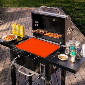 Bandeja de alfombrilla protectora de silicona de grado alimenticio de 36 \ "de alta resistencia con cubiertas de parrilla de mango de plástico para herramientas de barbacoa para plancha - Product Image 1