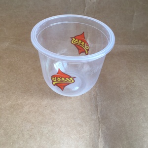 Customized food grade 300ML disposable ice cream plastic cup