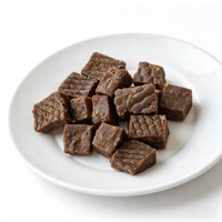 Nourriture pour animaux de compagnie en gros OEM, sans céréales, à base d'un seul ingrédient, riche en protéines, cubes de poulet ou de bœuf, friandises pour chiens, gâteries pour animaux de compagnie