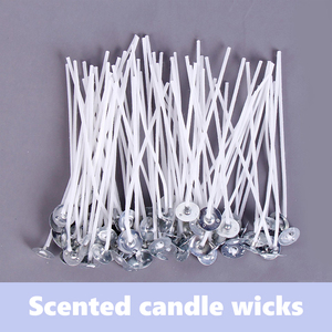 <span class=keywords><strong>Kit</strong></span> de fabrication de bougies parfumées DIY avec base galvanisée de 2,6 à 20 cm, mèches en coton sans fumée, non toxiques, écologiques, accessoires de parfum pour bougies - Product Image 6