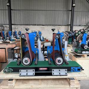 Amoladora automática de banda de lijado de superficie de madera de alta calidad 100, máquina pulidora de desbarbado de chapa plana - Product Image 2