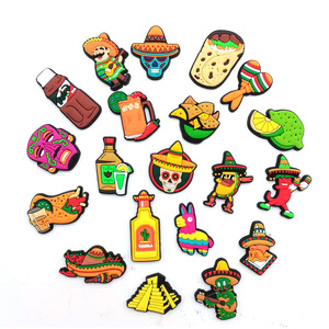 2023 New Design Mexico Theme Rubber Charm Food DIY Detachable <strong>Shoes</strong> Accessories Cute Ornaments for <strong>Shoes</strong> Factory Wholesale - Product Image 2