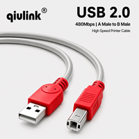 Cable de Impresora USB 2.0 de Alta Velocidad, Macho A a Macho B, Transferencia de Datos de 480 Mbps, Cable de Escáner para HP, Canon, Epson, Brother