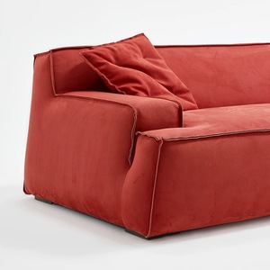 Canapé sectionnel rectangulaire moderne et minimaliste en tissu Damas italien Lovein Wholesale – Rembourrage en éponge écologique pour villa - Product Image 3
