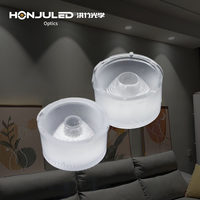 Lentille optique LED COB HONJU HZ-22*H14mm en PMMA avec options de 20/60/90 degrés, indice de protection IP33, efficacité de 92% pour l'éclairage commercial