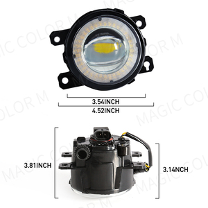 Sistemi di illuminazione automatica Led Angel Eyes fendinebbia bianco rosso ambra blu Daytime Running driving Light DRL per <span class=keywords><strong>Ford</strong></span> <span class=keywords><strong>Focus</strong></span> <span class=keywords><strong>Fiesta</strong></span> - Product Image 4