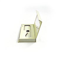 Boîte cadeau écologique pour peigne à cheveux, avec fermeture magnétique et fenêtre transparente, impression personnalisée, boîte en papier rigide pour brosse à cheveux en bois, usage domestique ou en salon