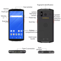 Computadora PDA Portátil Inteligente Dingdata DN60 de Alta Definición con Pantalla de 5.99 Pulgadas, Android 13.0, 5G, 4G, GPS, Escáner de Código de Barras 2D, MTK, 64GB, NFC