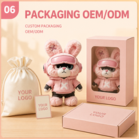 Produsen OEM ODM Boneka Kelinci Pink Buatan Khusus dengan Mainan Boneka Plush Lembut untuk Pesanan Grosir dan Label Pribadi