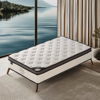Matelas à ressorts en mousse haute densité OEM 5*6 Topper Matelas à ressorts ensachés pour hôtel en gel de latex à mémoire de forme