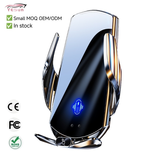 High Quality Auto Clamping Magnetic 15W Wireless Charging Car Phone Holder Universal Portable Adjustable Phone Mount on Air Vent