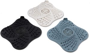 Filtro per Scarichi, Raccogli Capelli, Rimuovi Intasamenti, Protezioni per Scarichi Doccia, Copertura per Scarichi, Filtro Moderno in Silicone Lucidato TPR - Product Image 6