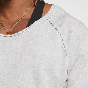 <span class=keywords><strong>Camiseta</strong></span> de gran tamaño con estampado personalizado para hombre, <span class=keywords><strong>camiseta</strong></span> de manga raglán para culturismo, <span class=keywords><strong>Camiseta</strong></span> de algodón lisa en blanco de secado rápido - Product Image 5