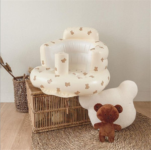 Siège gonflable pour bébé à partir de 3 mois, sièges de sol pour s'asseoir, chaise gonflable pour bébé avec pompe à air intégrée - Product Image 6