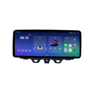 Aijia Vente en gros pour <span class=keywords><strong>HYUNDAI</strong></span> <span class=keywords><strong>TUCSON</strong></span> 2018-2020 – Cadre d'écran large 12,3 pouces noir mat pour autoradio Android avec faisceau de câblage double DIN - Product Image 1