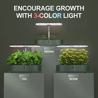 Système de culture hydroponique 12 pods maison jardin intérieur spectre réglable Led élèvent la lumière jardinière de jardin
