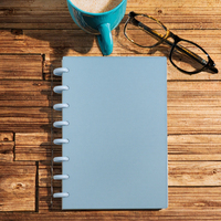 Agenda de Cuero de Lujo con Hojas Sueltas, Cierre de Hebilla con Diseño de Hongo, Lista para Regalo, Planificador Diario A5