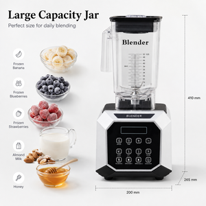 Mixeur Commercial Professionnel 2,2 L pour Jus et Boissons, avec Affichage Numérique et Commande par Boutons – Idéal pour les Jusiers - Product Image 3