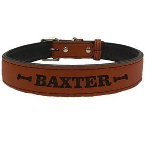 Collares para Mascotas de Cuero PU Impermeable con Cierre de Metal Ajustable Personalizado, Hundehalsband, <span class=keywords><strong>Collar</strong></span> de Perro de Cuero Sintético Grabable con Láser - Product Image 5