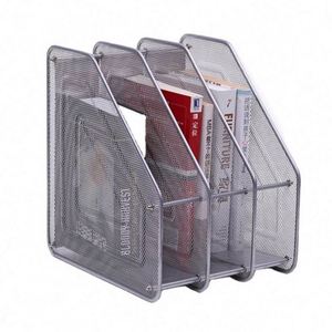 ที่ใส่เอกสารแบบตาข่ายโลหะ 3 ช่อง สำหรับจัดระเบียบโต๊ะทำงาน - Product Image 5