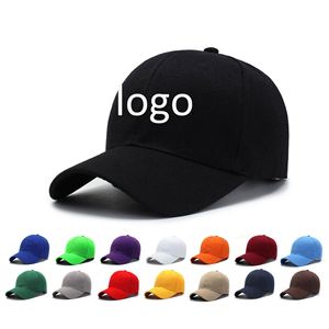 Small Order Accept 6 Panel <b>Plain</b> Baseball <b>Caps</b> Hats Custom Logo Print Embroidery 100% Polyester Promotional Baseball <b>Cap</b> - Product Image 1