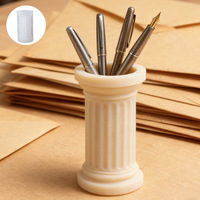 Moule en silicone décoratif pour pot de fleurs, moule en gypse aromatique à la colonne romaine KK1106 - DIY, colle coulante, rangement