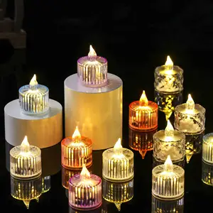 LED Tea Light Flash Electric Candles Decor Lamp 24pcs/set Mini Small LED Electronic Candle Night Light