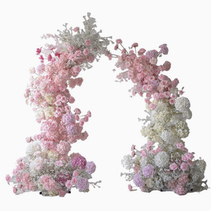 Noleggio per Feste: Composizione Floreale <span class=keywords><strong>Rosa</strong></span> per Sposa, con Gypsophila e Rose Bianche, Arco Floreale per Matrimonio, <span class=keywords><strong>Sfondo</strong></span> per Fotografia - Product Image 4