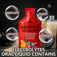 Sachet d'électrolytes de qualité médicale, liquide oral - Réhydratant post-entraînement et diarrhée, OEM/ODM