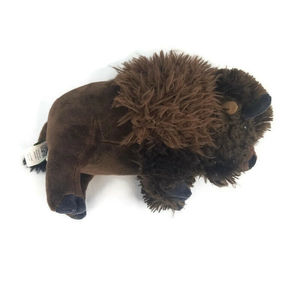 Vente en gros de nouveaux animaux en peluche personnalisés, <span class=keywords><strong>bison</strong></span> brun, taureau en peluche doux avec rembourrage en coton PP, tailles personnalisées - Product Image 2