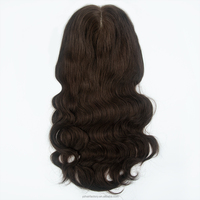 Topper en dentelle 9*9'' en cheveux humains européens vierges 12A, avec base en peau alignée aux cuticules et dessus en soie, vente en gros