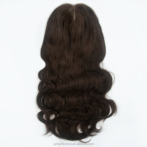Topper de encaje con base de piel, cabello europeo virgen 9x9'' con cutícula alineada, al por mayor, 12A, con base de seda, extensiones de cabello humano, toppers de cabello - Product Image 6