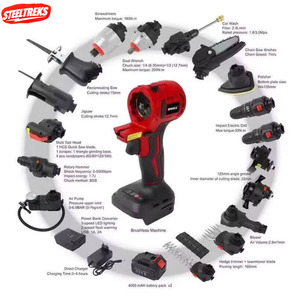Ensemble d'outils électriques sans fil 21V, kit 18-en-1 avec batterie Li-Ion, multifonctions, vente en gros d'usine TR 21V sans fil - Product Image 4