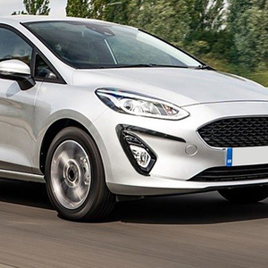 Autocollants de pare-brise Ford Fiesta MK8, texture en fibre de carbone noir piano, autocollants adhésifs pour voiture 2018-2020 - Product Image 2