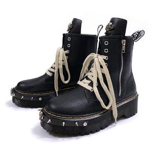 Botas de Plataforma Estilo Punk para Mujer - Botines Góticos con Tachuelas hasta la Pantorrilla para Otoño e Invierno, Estética Y2K - Product Image 4