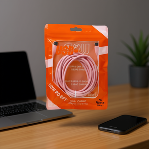 Mejor cable USB C de 6 pies y 20W con carga rápida PD para dispositivos tipo C, teléfono, portátil, sincronización y carga, color rosa, con revestimiento duradero de TPE. - Product Image 2