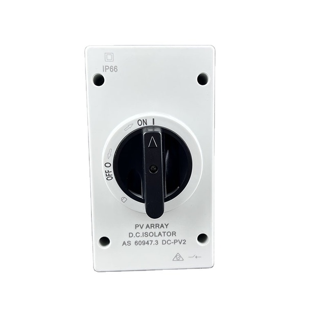 WNZJ 4P 32A Grey Industrial CE Certified Dust-proof Waterproof DC Outdoor IP66 PV Isolation Switch Solar 1000V-1200V Changeover