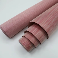 Mywind Nieuw Ontwerp Natuurlijk Materiaal Behang Rose Roze Abaca Wandbekleding Sisal Jute Ruwe Hennep Voor Binnenwanddecoratie