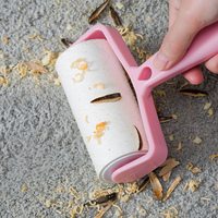 Anpassbare, extra klebrige, rutschfeste Haarrolle für Tierfell, Möbel, Kleidung, tragbare, nachfüllbare, klebrige Fusselrolle