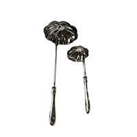 Cuillère de service décorative en acier inoxydable 304, finition miroir, pour salade, punch et buffet