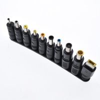 USB-C zu DC Adapter 10-teiliges Stromstecker-Set Universelles Ladegerät 100W PD Stromkabel & 5,5x2,5mm Rundstecker für Laptops