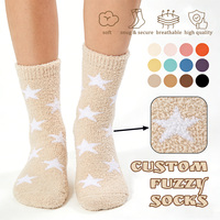 Chaussettes personnalisées douces et moelleuses sans couture pour femmes, en fibre de bambou, chaudes pour l'hiver, en coton, chaussettes thermiques personnalisées pour la détente