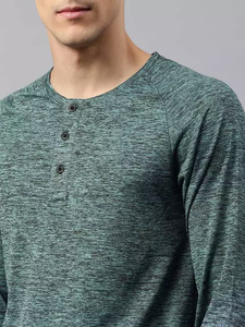 100% algodón rendimiento gimnasio Fitness camiseta patrón sólido manga corta de punto con característica anticontracción de talla grande - Product Image 2